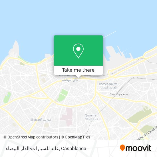 عابد للسيارات-الدار البيضاء map