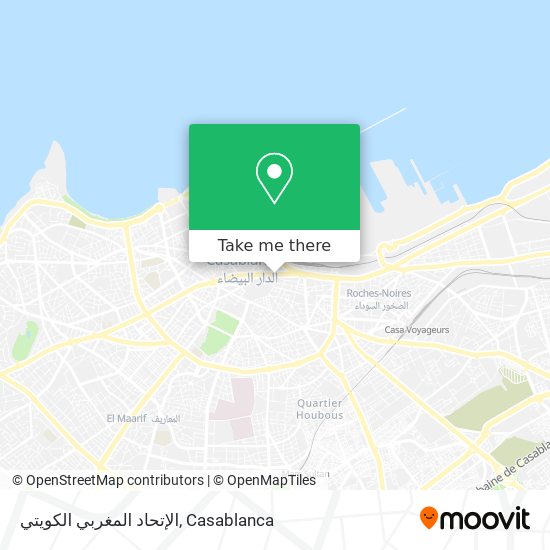 الإتحاد المغربي الكويتي map