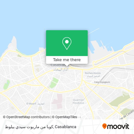 كوبا من ماربوت سيدي بيلوط map