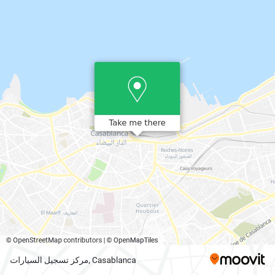 مركز تسجيل السيارات map