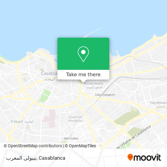 تيبولى المغرب map