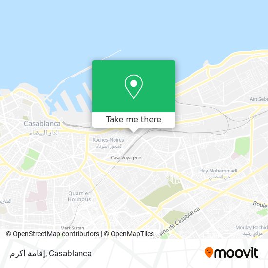 إقامة أكرم map