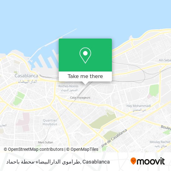 طراموي الدارالبيضاء-محطة باحماد map