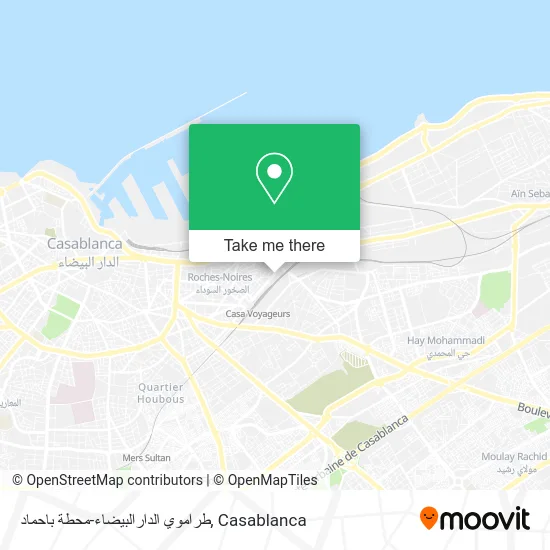 طراموي الدارالبيضاء-محطة باحماد map