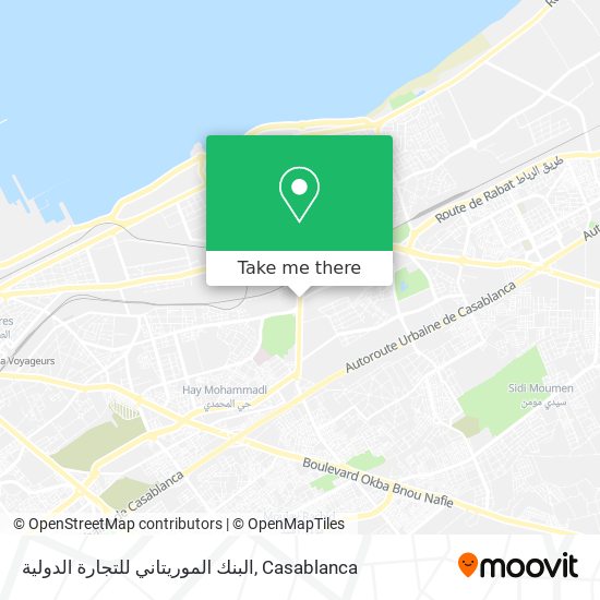 البنك الموريتاني للتجارة الدولية map