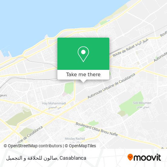 صالون للحلاقة و التجميل map