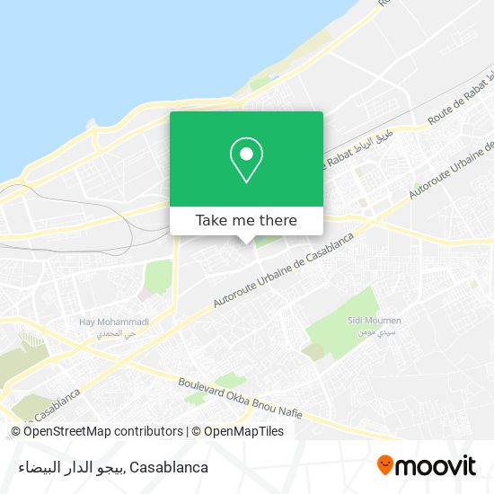 بيجو الدار البيضاء map
