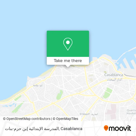 المدرسة الإبتدائية إبن حزم-بنات map