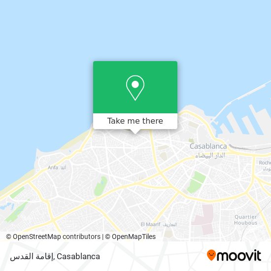 إقامة القدس map
