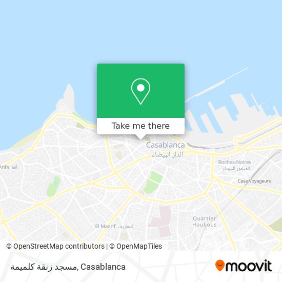 مسجد زنقة كلميمة map