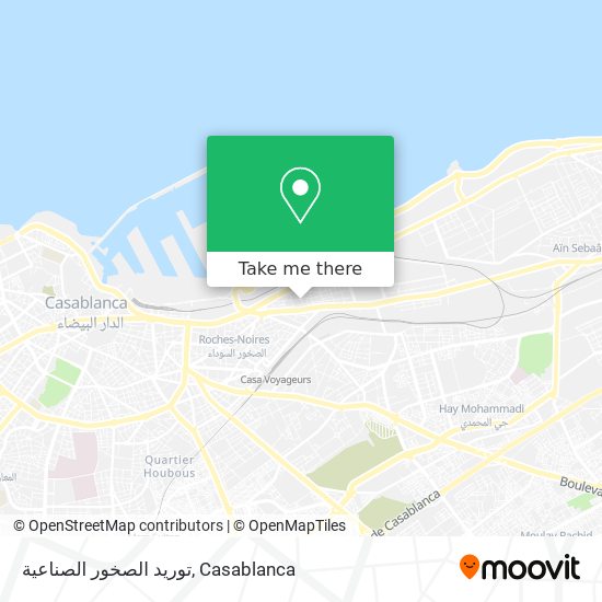 توريد الصخور الصناعية map