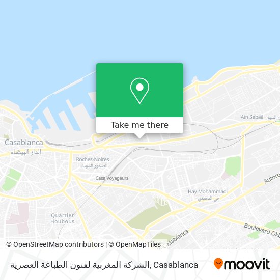 الشركة المغربية لفنون الطباعة العصرية map