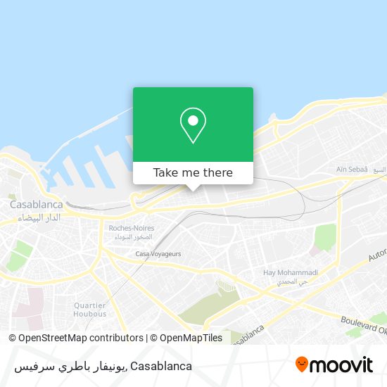 يونيفار باطري سرفيس map