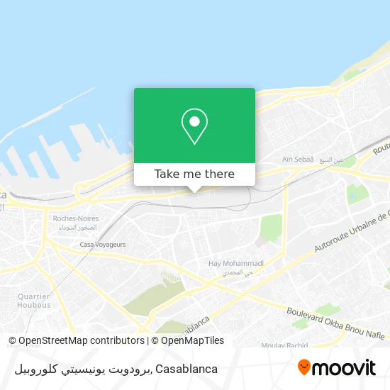 برودويت يونيسيتي كلوروبيل map