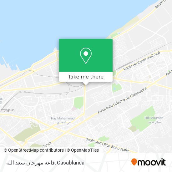 قاعة مهرجان سعد الله map