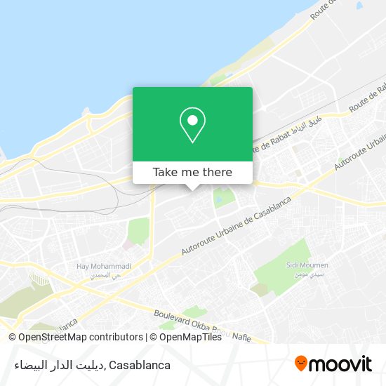 ديليت الدار البيضاء map