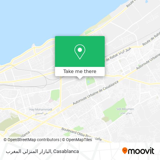 البازار المنزلي المغرب map