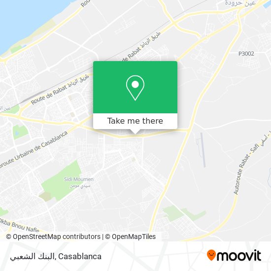 البنك الشعبي map