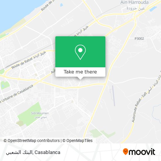 البنك الشعبي map