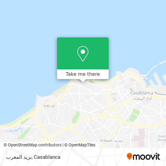 بريد المغرب map