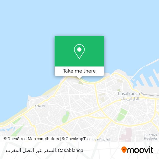 السفر عبر أفضل المغرب map