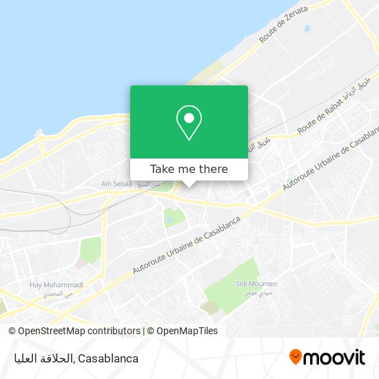 الحلاقة العليا map