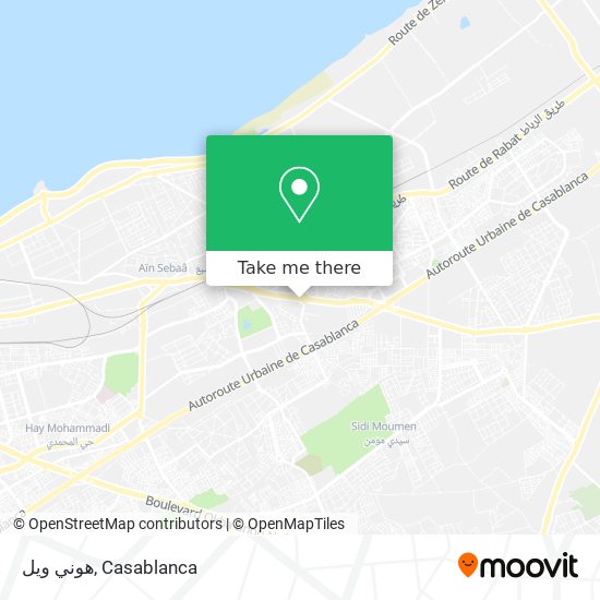 هوني ويل map