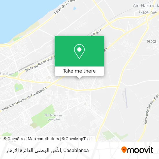 الأمن الوطني الدائرة الازهار map