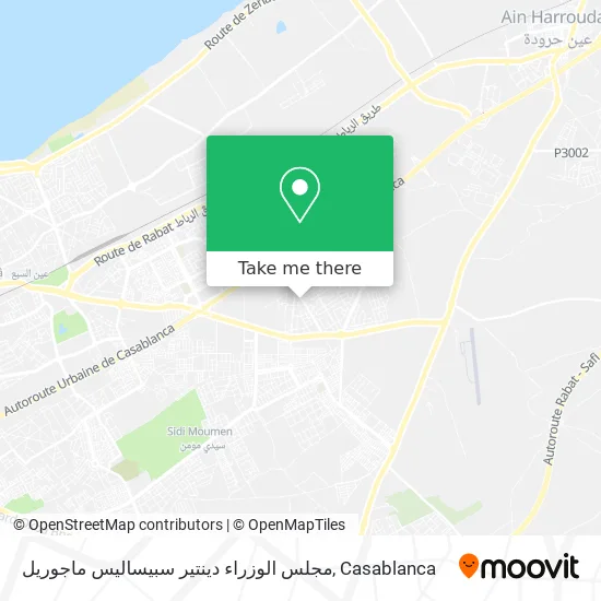 مجلس الوزراء دينتير سبيساليس ماجوريل map