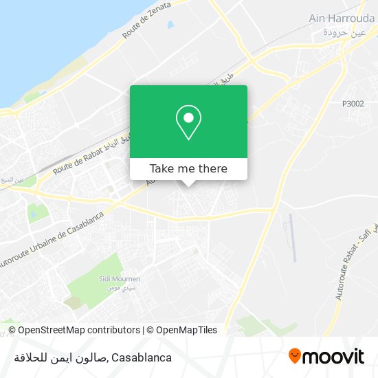 صالون ايمن للحلاقة map