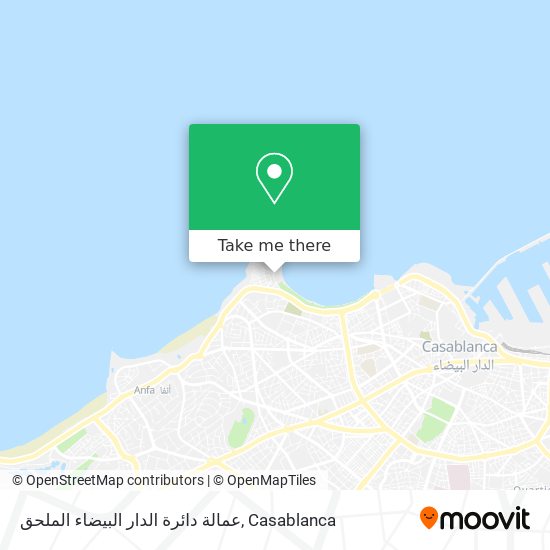 عمالة دائرة الدار البيضاء الملحق map