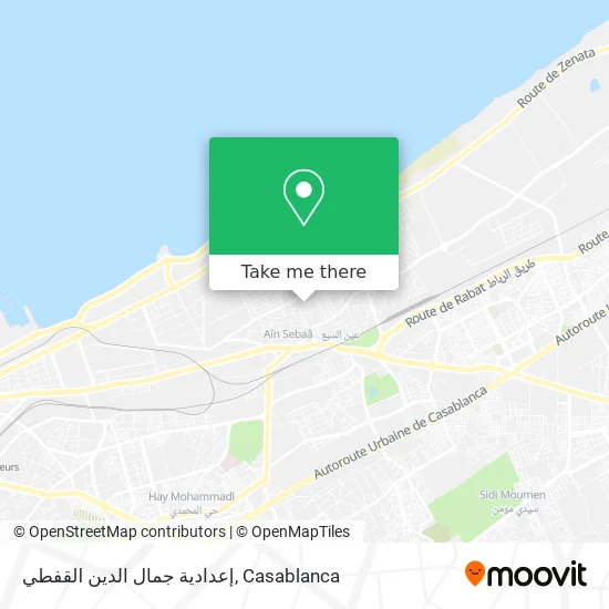 إعدادية جمال الدين القفطي map