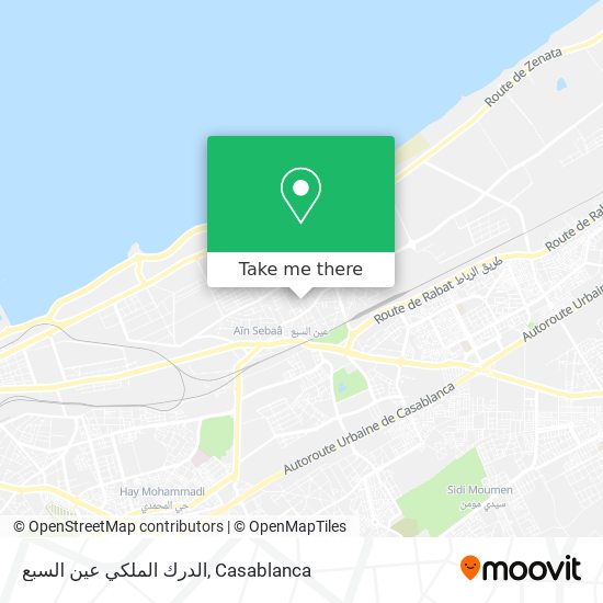 الدرك الملكي عين السبع map