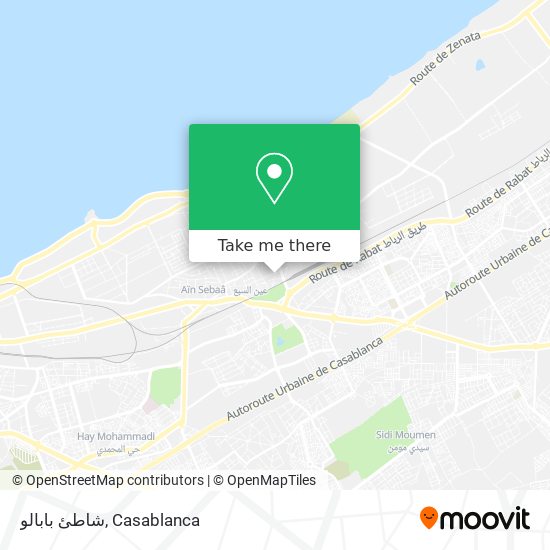 شاطئ بابالو map