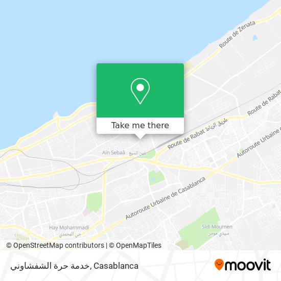 خدمة حرة الشفشاوني map