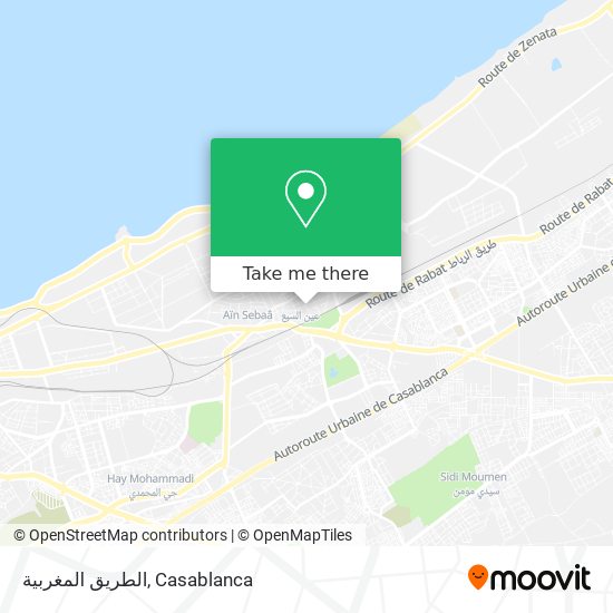 الطريق المغربية map