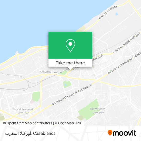 أوركيلا المغرب map