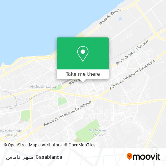 مقهى داماس map