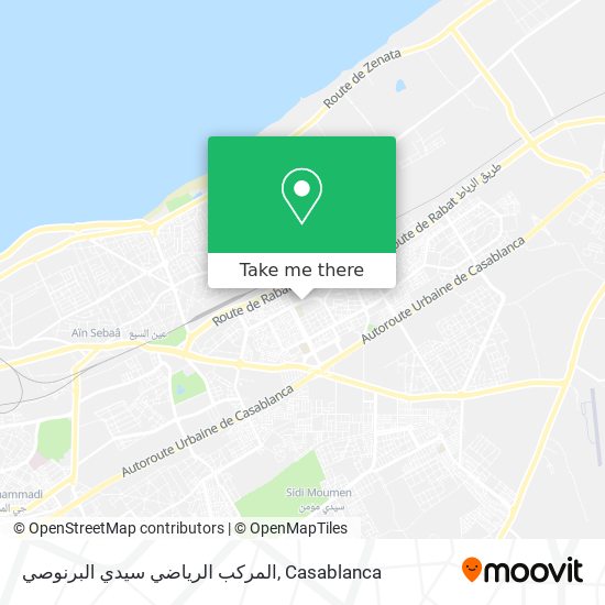 المركب الرياضي سيدي البرنوصي map