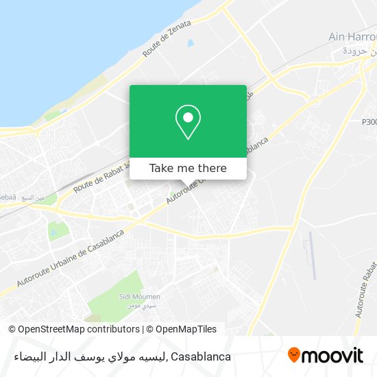ليسيه مولاي يوسف الدار البيضاء map
