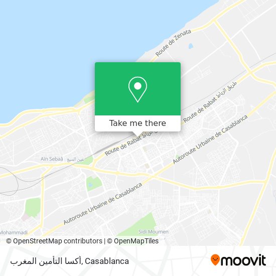 أكسا التأمين المغرب map