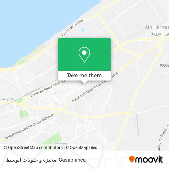 مخبزة و حلويات الوسط map