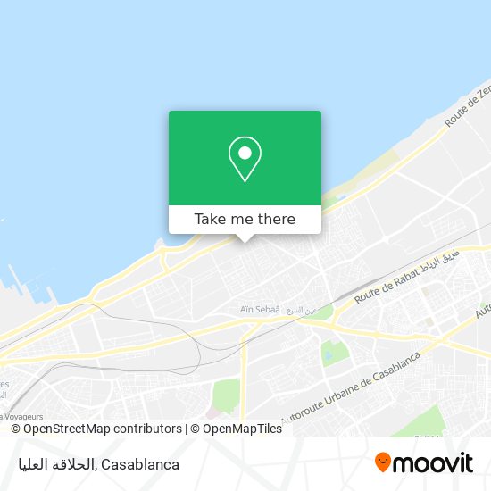 الحلاقة العليا map