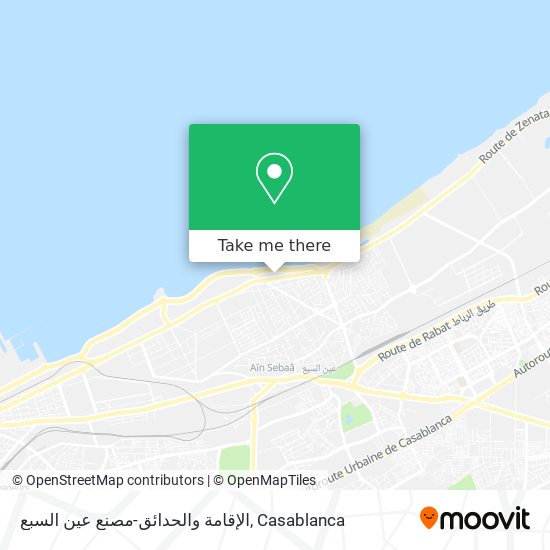 الإقامة والحدائق-مصنع عين السبع map