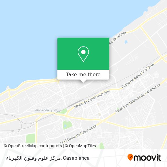 مركز علوم وفنون الكهرباء map