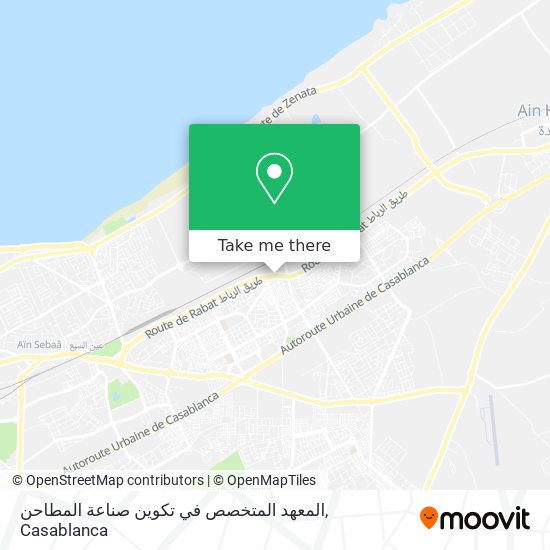 المعهد المتخصص في تكوين صناعة المطاحن map