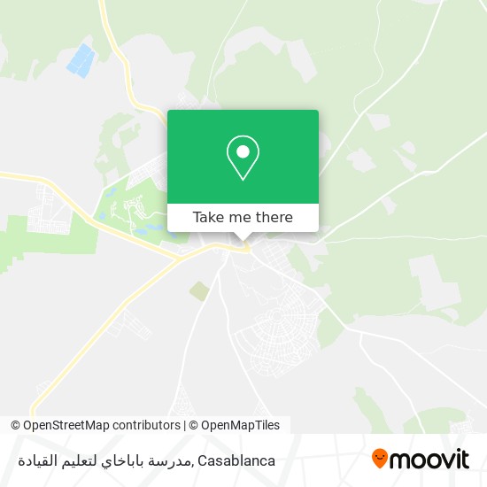 مدرسة باباخاي لتعليم القيادة map