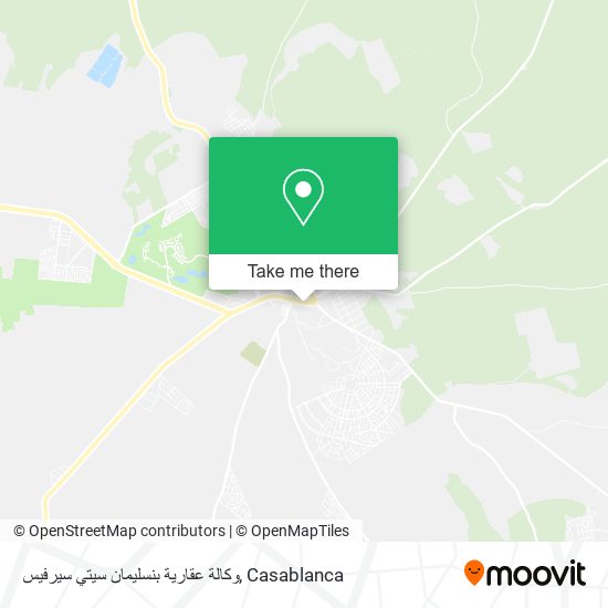 وكالة عقارية بنسليمان سيتي سيرفيس map