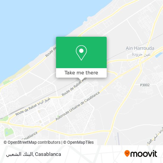 البنك الشعبي map