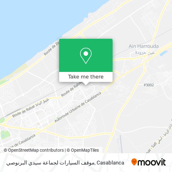 موقف السيارات لجماعة سيدي البرنوصي plan